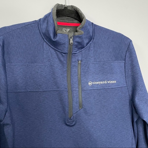 Vineyard Vine On The Go Shep Navy Men Shirt - Picture 2 of 9